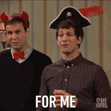 for me saturday night live in my opinion personally andy samberg