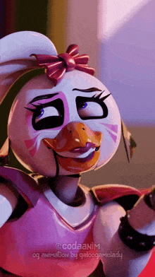 Glamrock Chica Red Flags GIF - Glamrock Chica Chica Red Flags GIFs
