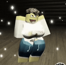 a cartoon character is wearing a shirt that says i 'm cool