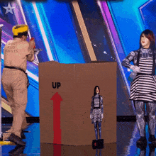 Robot Wife Marcos & Marcel GIF - Robot Wife Marcos & Marcel Britain'S Got Talent GIFs