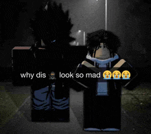 why dis look so mad is written on a picture of two cartoon characters