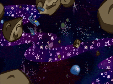 The Gogglepods chase the spaceship