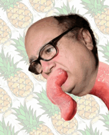 danny devito tongue worm pineapple