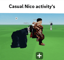 a screenshot of casual nico activity 's shows a grim reaper standing next to a muscular man