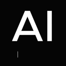 a black background with white letters that say " ai thinking "