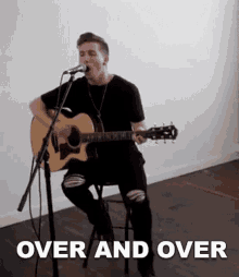 Over And Over Cole Rolland GIF - Over And Over Cole Rolland Again And Again GIFs