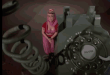 Barbara Eden On The Phone GIF - Barbara Eden On The Phone I Dream Of Jeannie GIFs