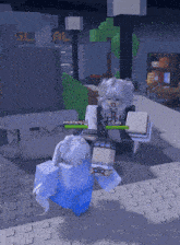 a screenshot of a video game with a sign that says global on it