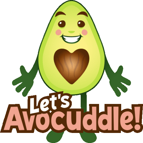 Lets Avocuddle Avocado Adventures Sticker - Lets Avocuddle Avocado Adventures Joypixels Stickers
