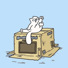 Drop Box Simons Cat GIF