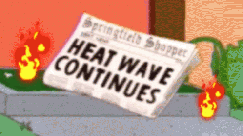 Heat Wave Melting GIF - Heat Wave Melting Headlines - Discover & Share GIFs