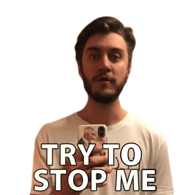 Try To Stop Me Casey Frey Sticker - Try To Stop Me Casey Frey Unstoppable Stickers