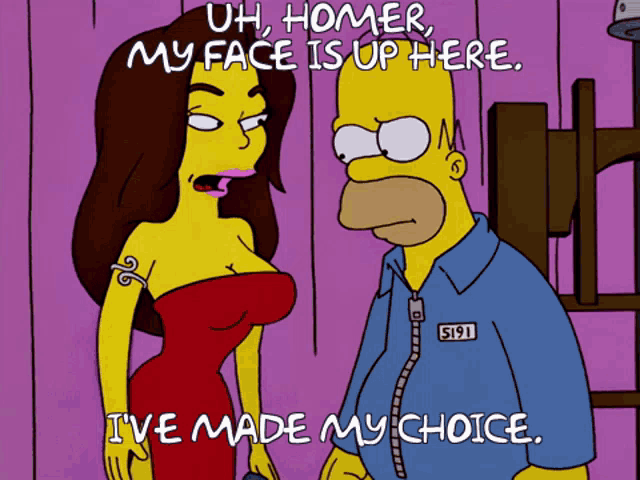 Homer Simpson Homer GIF - Homer Simpson Homer My Face Is Up Here - Discover  & Share GIFs