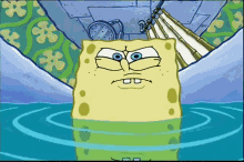 Spongebob Squarepants Gary Takes A Bath GIF - Spongebob Squarepants Gary Takes A Bath Water GIFs