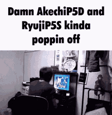 Ryuji P5s Akechi P5d GIF