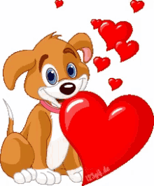Dog Heart GIF - Dog Heart Puppy GIFs