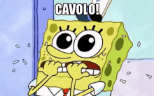 Cavolo Cavoli Omg Oddio Ommioddio Oh Mio Dio Cazzo Occazzo Oh Cazzo GIF - Omg Spongebob Squarepants Oh Fuck GIFs