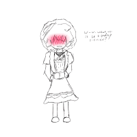 a black and white drawing of a girl with the words " what will it be today " written on the bottom