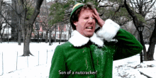 Youch GIF - Elf Will Farrell Snowball GIFs