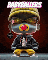 a cartoon character with a pacifier in his mouth is on the cover of a book titled babyballers