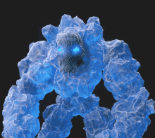 Rude Golem Ice Beast Mask GIF