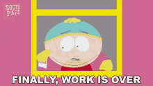 Finally Work Is Over Eric Cartman GIF