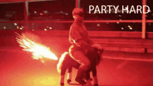 Party Hard Horse GIF - Party Hard Horse Fire GIFs