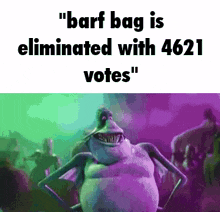 Barf Bag Dance Eliminated Votes GIF - Barf Bag Dance Eliminated Votes GIFs