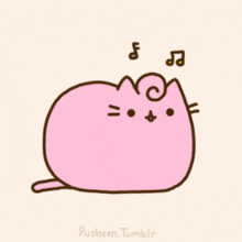 Pusheen Pusheen Pink GIF - Pusheen Pusheen Pink Pusheen Singing GIFs