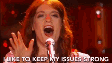 I Like To Keep My Issues Strong Singing GIF - I Like To Keep My Issues Strong Singing Live Performer GIFs