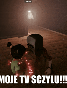 a screenshot of a video game says moje tv szylu !!!