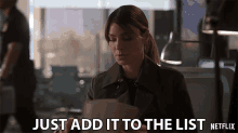 Just Add It To The List Lauren German GIF - Just Add It To The List Lauren German Chloe Decker GIFs
