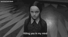 Killing You In My Mind Wednesday Addams GIF - Killing You In My Mind Wednesday Addams Christina Riccia GIFs