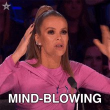 Mind-blowing Amanda Holden GIF - Mind-blowing Amanda Holden Britain’s Got Talent GIFs