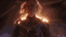 Captain Marvel Carol Danvers GIF - Captain Marvel Carol Danvers Glowing Eyes GIFs