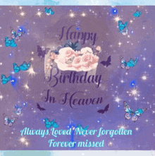 Happy Heavenly Birthday Never Forgotten GIF - Happy Heavenly Birthday Never Forgotten Heavenly Birthday GIFs