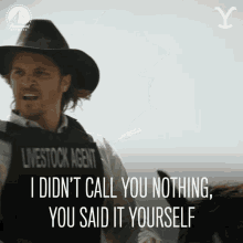 I Didnt Call You Nothing You Said It To Yourself Kayce Dutton GIF - I Didnt Call You Nothing You Said It To Yourself Kayce Dutton Luke Grimes GIFs