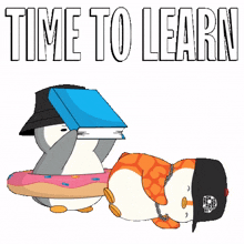 school penguin study teacher class