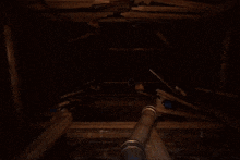 a clown with a crown on his head is looking out of a hole in the ceiling