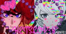 a picture of two anime characters with the words " aestslope " written on the bottom