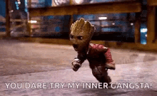Baby Groot You Dare Try GIF