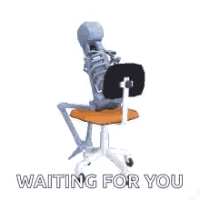 Waiting Skeleton GIF - Waiting Skeleton Waiting For You GIFs