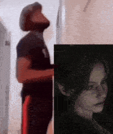a man with a beard is standing next to a woman