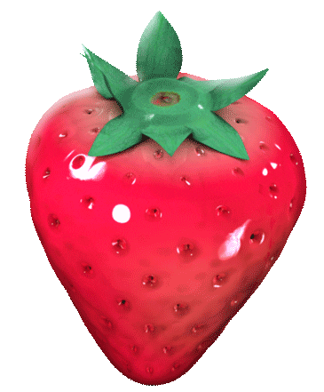 Strawberry Decoration Sticker - Strawberry Decoration Pink Stickers