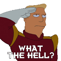 What The Hell Zapp Brannigan Sticker - What The Hell Zapp Brannigan Futurama Stickers