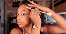 Separating Hairs Getting Ready GIF - Separating Hairs Getting Ready Combing GIFs