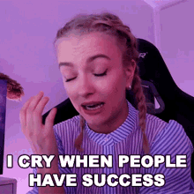 I Cry When People Have Success Mimi GIF - I Cry When People Have Success Mimi Michaela Lintrup GIFs