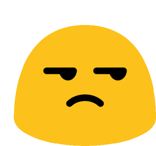 Emoji Is Unamused Sticker - Long Livethe Blob Whatever Meh Stickers