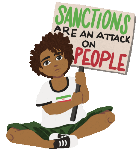 Sanctions Are An Attack On People Sanctions Sticker