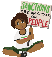 Sanctions Are An Attack On People Sanctions Sticker - Sanctions Are An Attack On People Sanctions End Sanctions Stickers